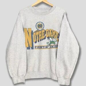 Vintage 90s University of Notre Dame Fighting Irish Football Sweater Unisex